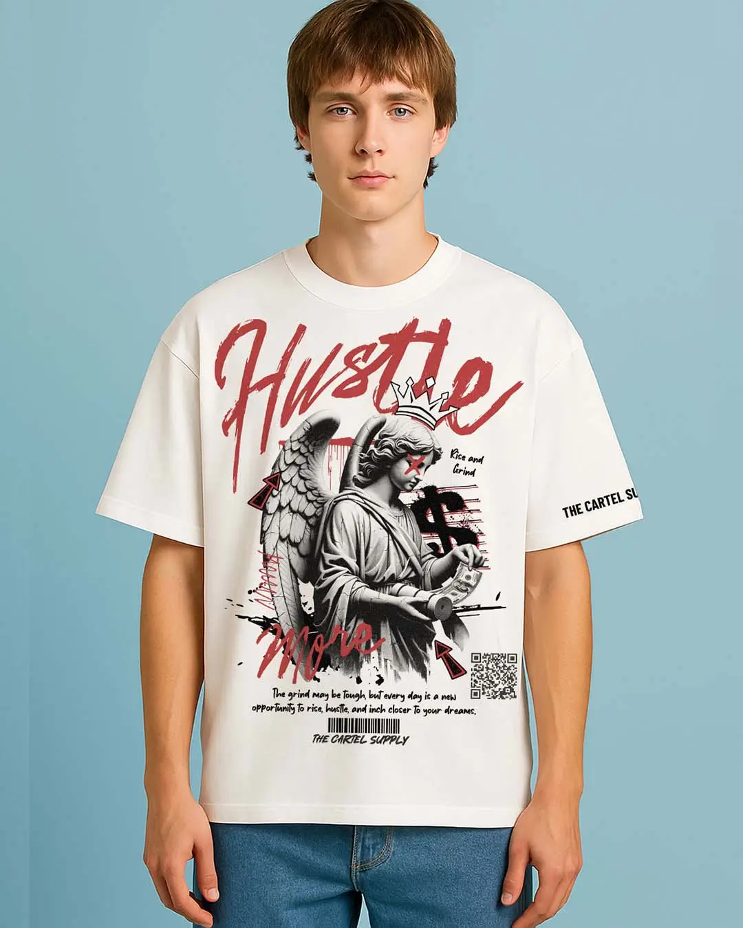 Sacred Hustle 300GSM Super Heavyweight Oversized T-Shirt