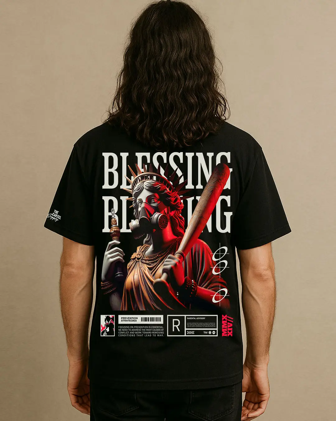 Blessed & Armed 300GSM Super Heavyweight Oversized T-Shirt