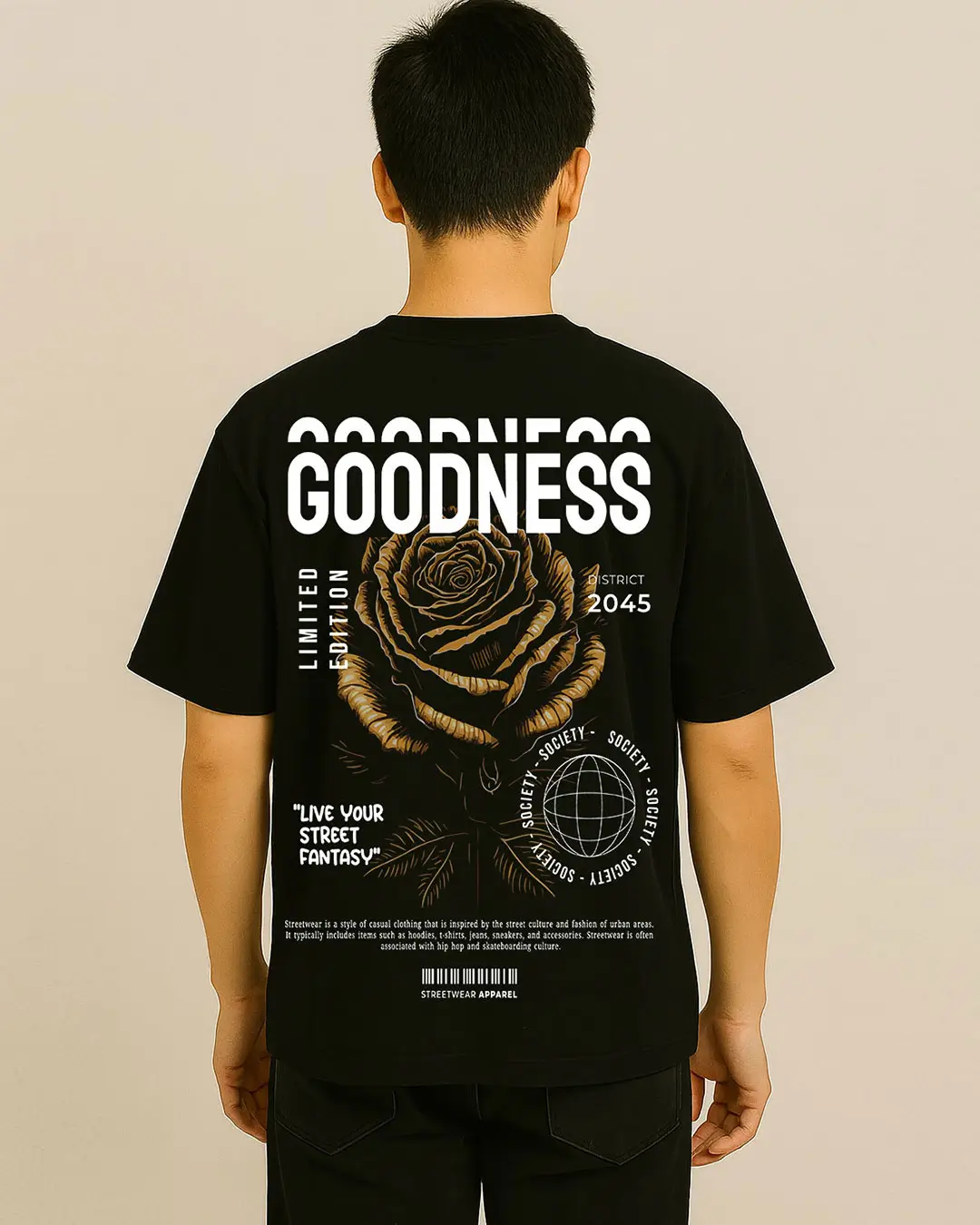 Dead Pretty 300GSM Super Heavyweight Oversized T-Shirt