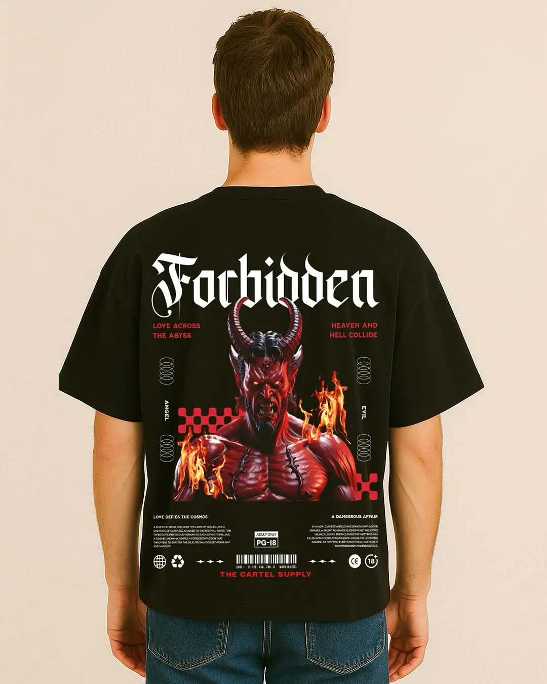 Demon's Pact 300GSM Super Heavyweight Oversized T-Shirt