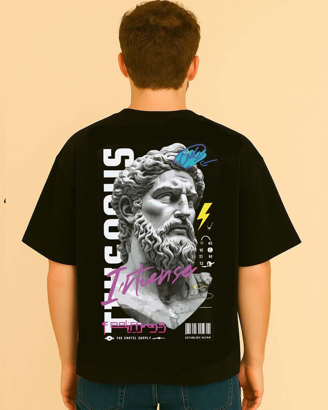 Emo Titan 300GSM Super Heavyweight Oversized T-Shirt