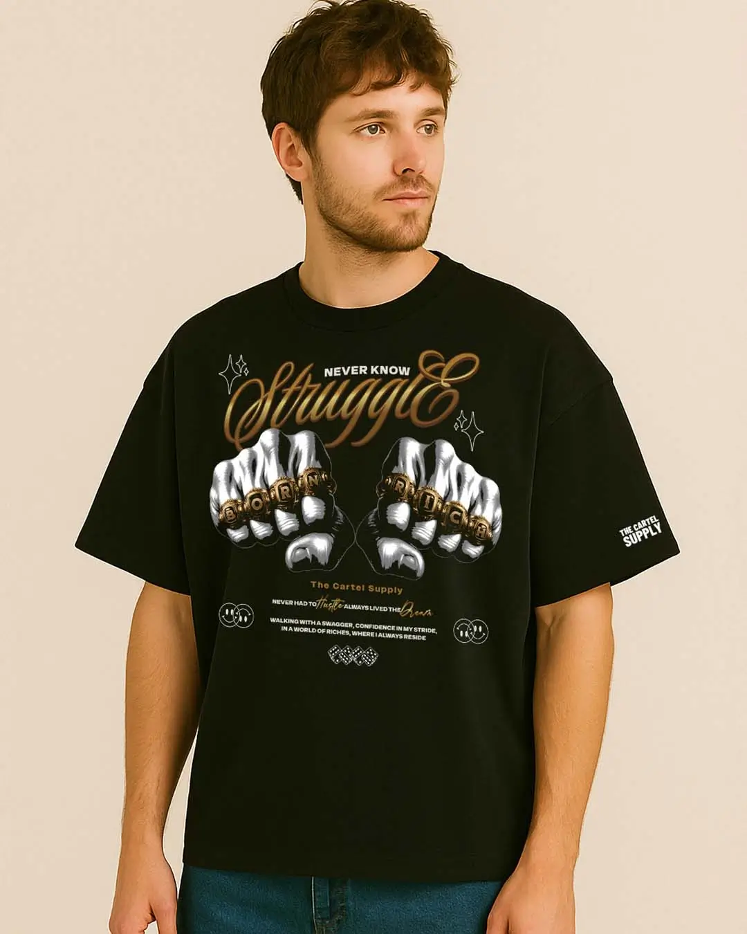 Head's Up 300GSM Super Heavyweight Oversized T-Shirt