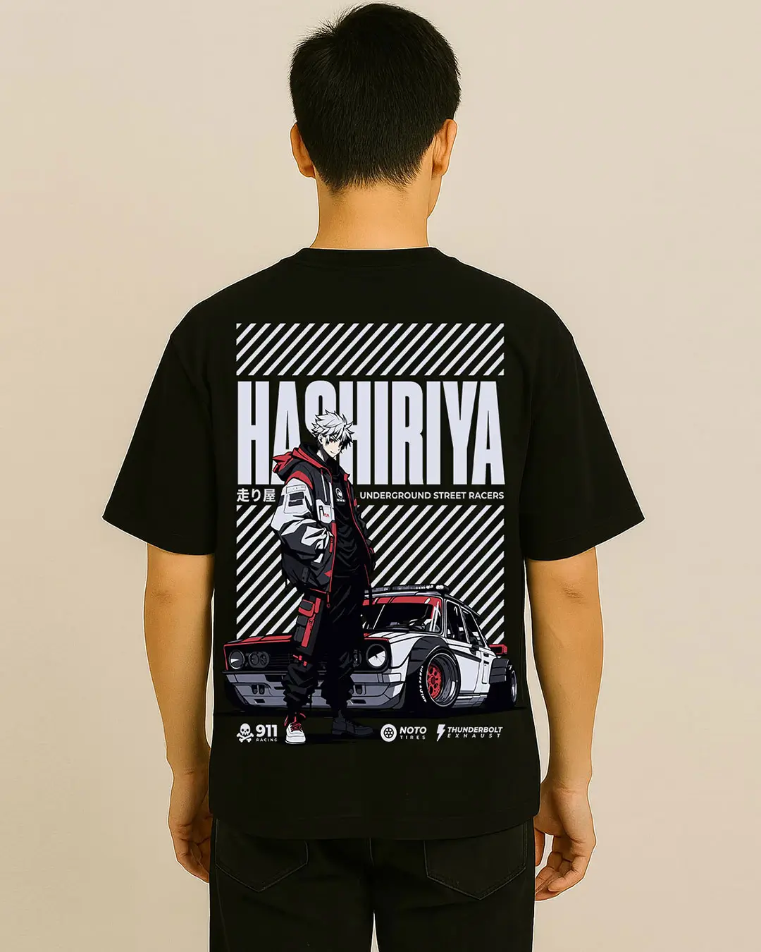 Redline Run 300GSM Super Heavyweight Oversized T-Shirt