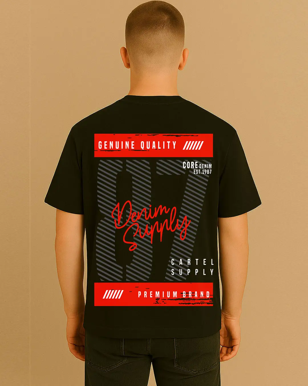 Supply Line 87 300GSM Super Heavyweight Oversized T-Shirt