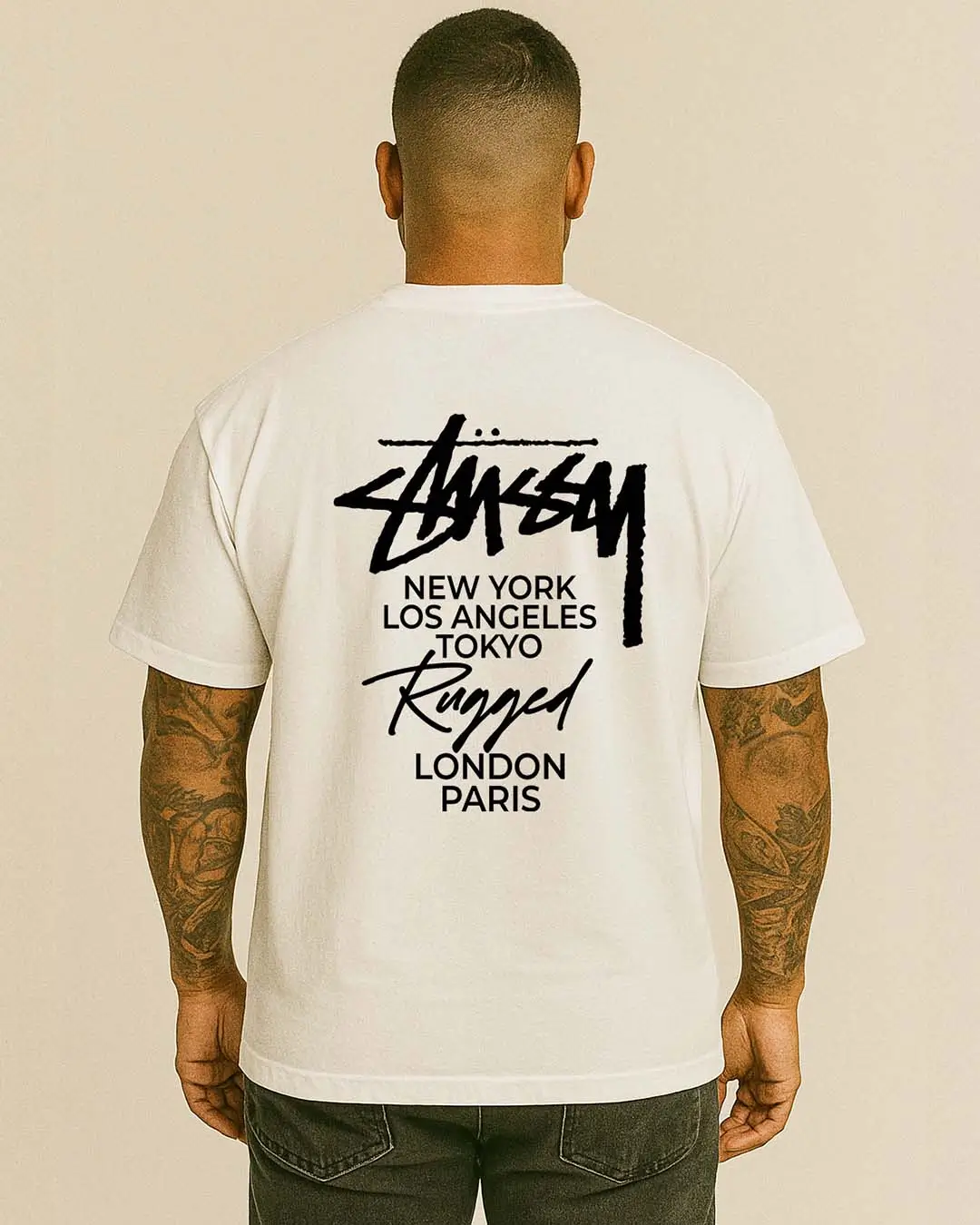 The Six Run 300GSM Super Heavyweight Oversized T-Shirt