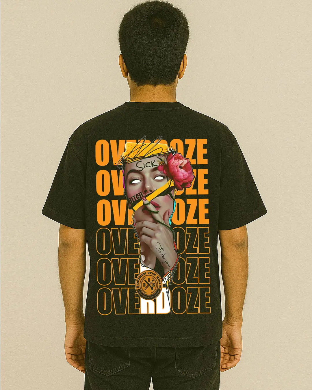 Tranquil Chaos 300GSM Super Heavyweight Oversized T-Shirt