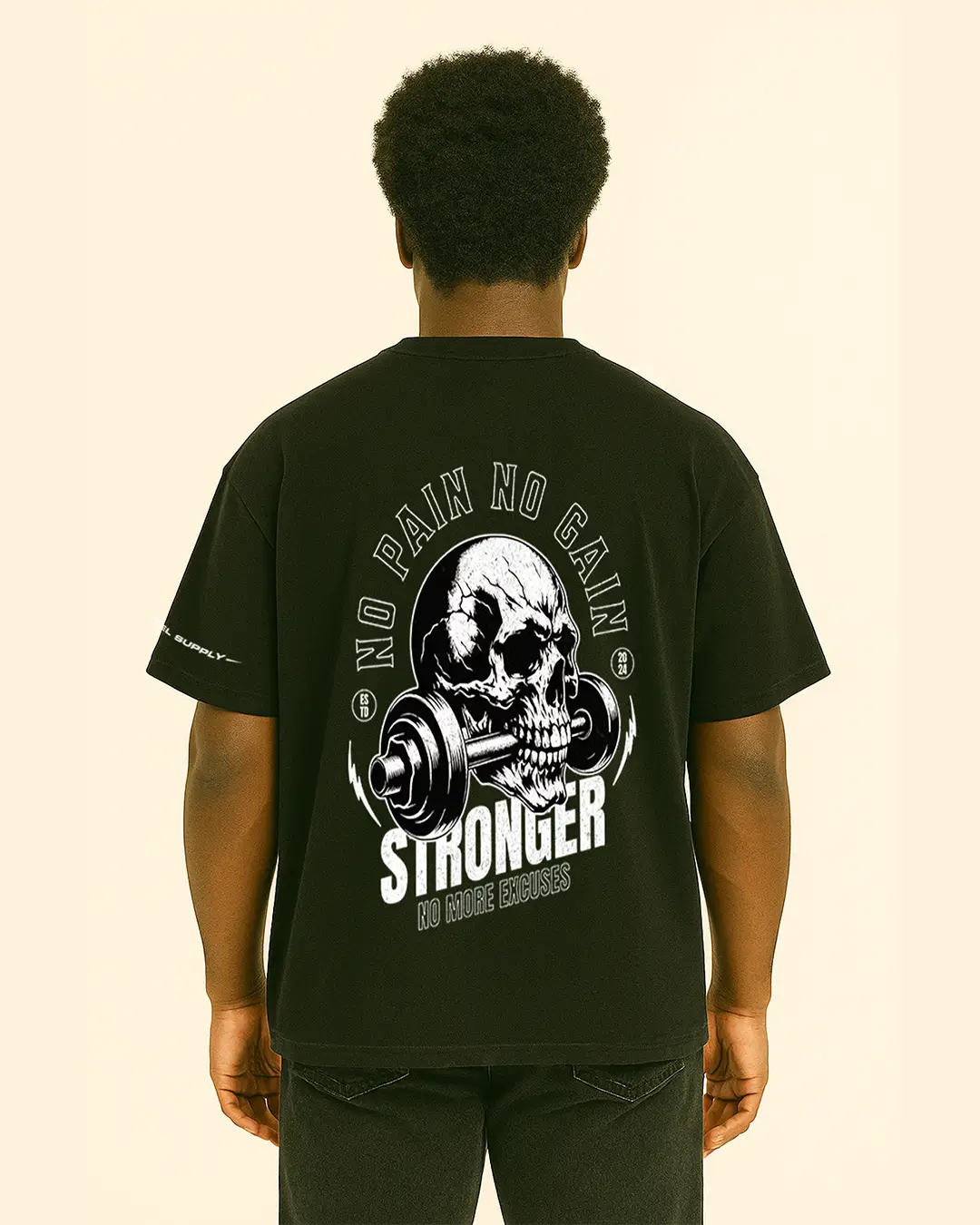 Deadlift Demon 300GSM Super Heavyweight Oversized T-Shirt