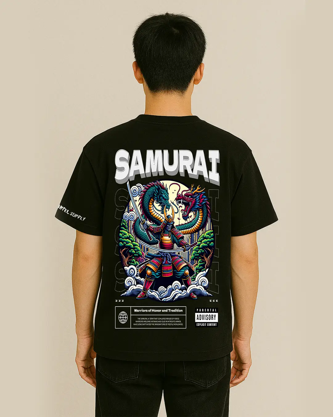 Dragon Warrior 300GSM Super Heavyweight Oversized T-Shirt