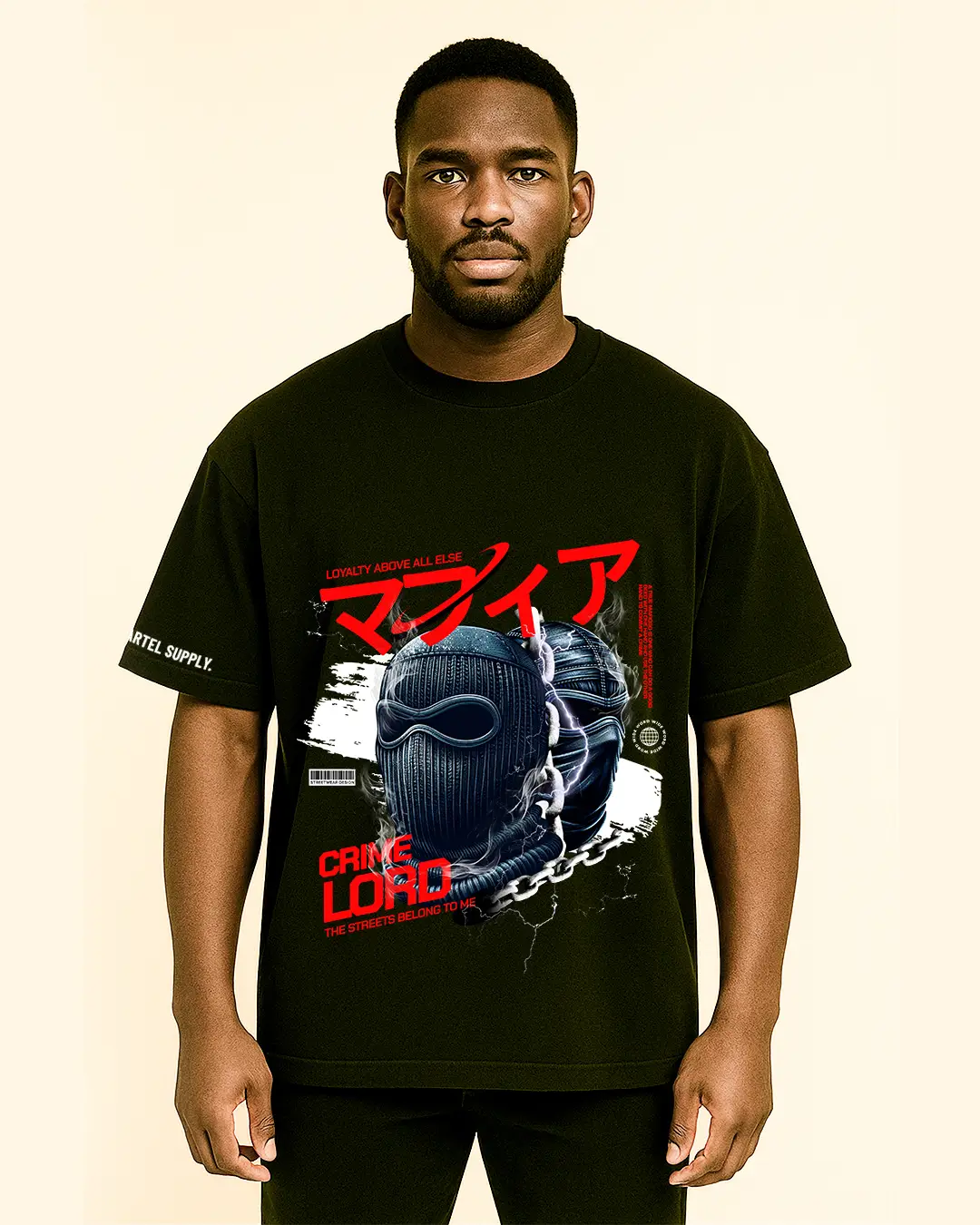 Red Loyalty 300GSM Super Heavyweight Oversized T-Shirt