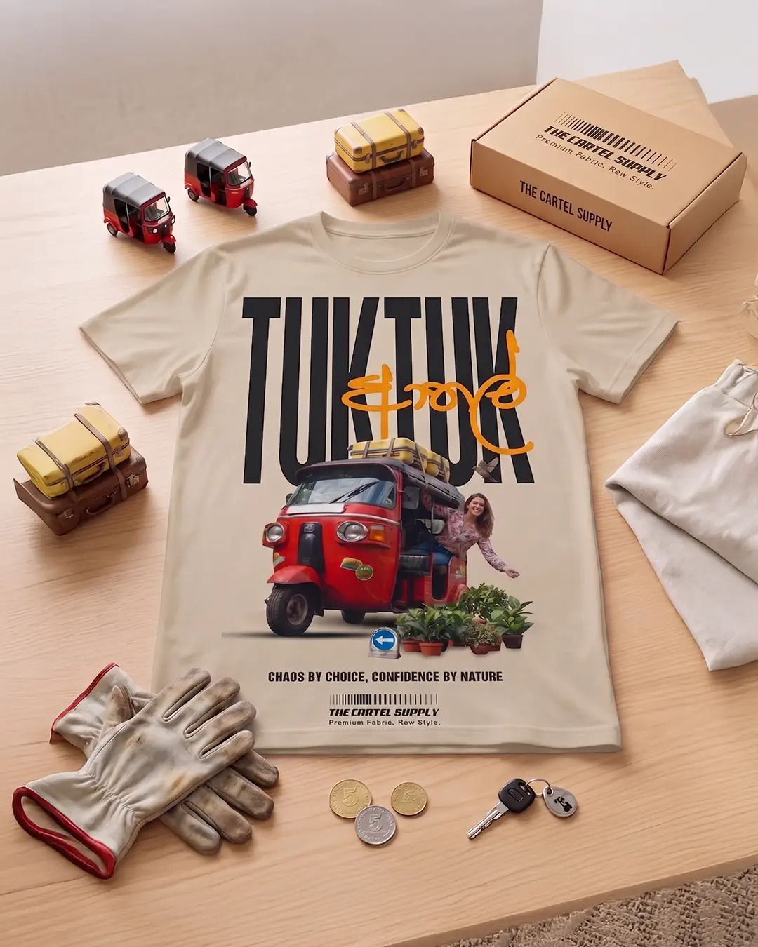3Wheel Athal 300GSM Super Heavyweight Oversized T-Shirt