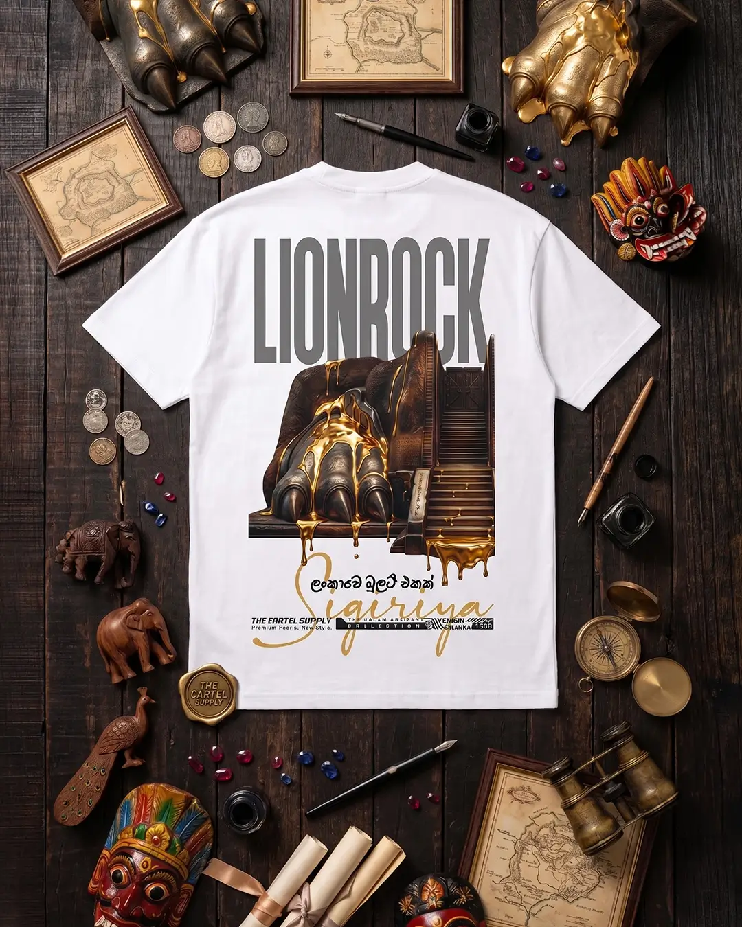 LionRock 300GSM Super Heavyweight Oversized T-Shirt