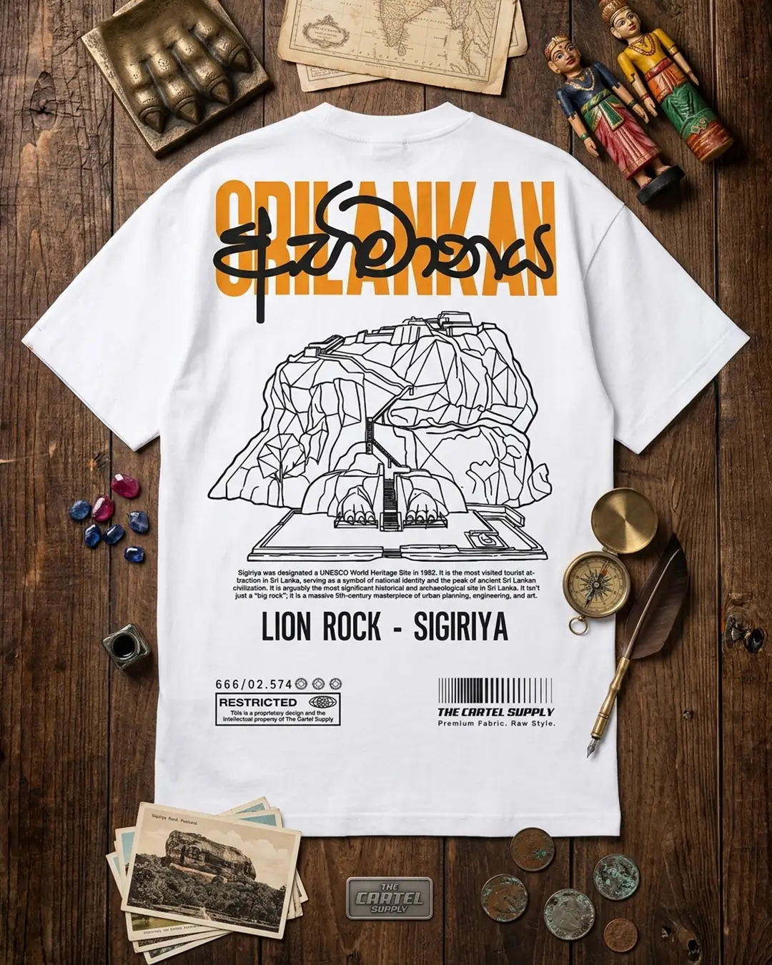 Sigiriya Abimanaya 300GSM Super Heavyweight Oversized T-Shirt